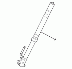 Front Suspension Fork – Showa 41mm – Right – Zero FX