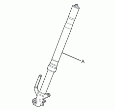 Front Suspension Fork – Showa 41mm – Left – Zero FX