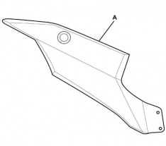 Rear Right Side Number Plate Fairing – SLATE / RHINO (GREY) – Zero FX / FXS