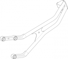 Rear Outer Fender Arm Steel / Number Plate Bracket – Zero SR/F