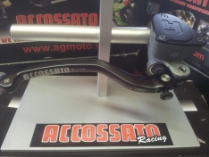 Accossato 16 x 16 Master Cylinder with Fixed Lever & Integrated Reservoir – FOR REAR BRAKE HANDLEBAR CONVERSION