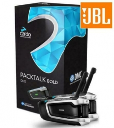 Cardo Packtalk Bold with JBL Duo Pack Motorcycle Bluetooth Helmet Intercom